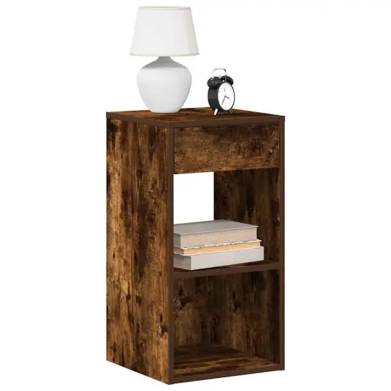 Szafka nocna z szufladą, przydymiony dąb, 35x34x66,5 cm Lumarko! - Hurtownia wielobranżowa Lumarko Oferta